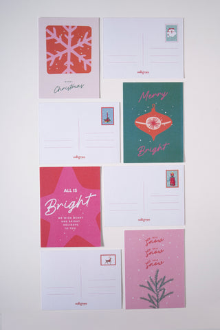 Yeni Yıl Tebrik Kartı 4'lü Model