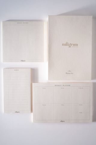 3'lü Planner Set