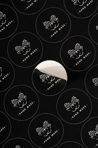 100 Adet 3x3 Cm Handmade Sticker