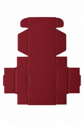 11x11x4.5 cm Bordo Kargo Kutusu Kendinden Kapaklı