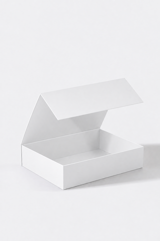 34x25x8.3 cm Beyaz Mıknatıslı Mukavva Kutu
