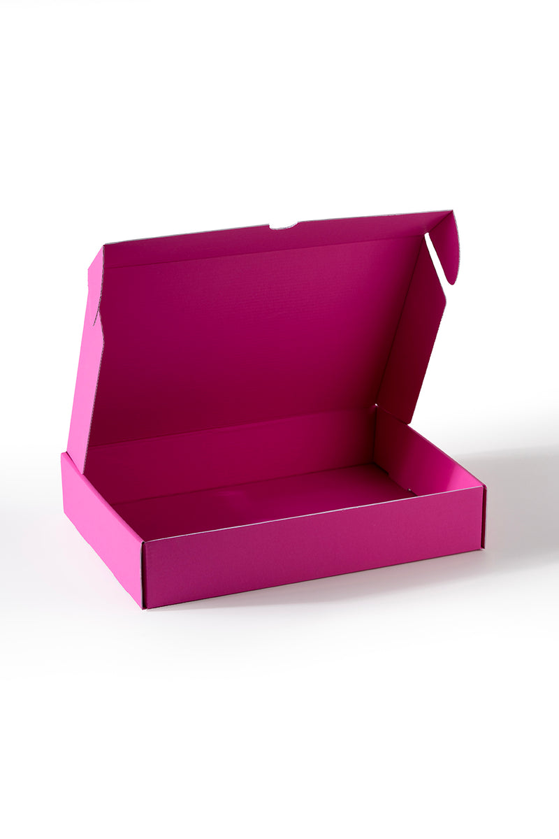 31x22x6 cm Pembe Kargo Kutusu Kendinden Kapaklı