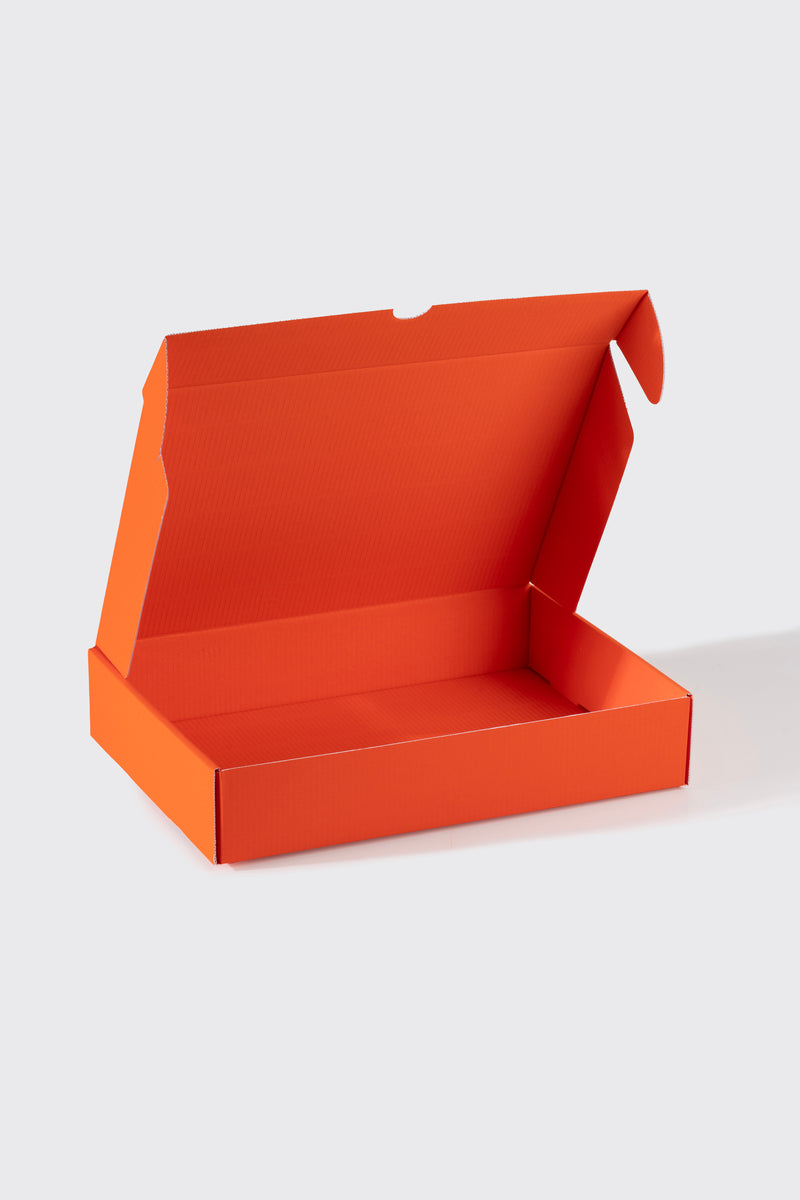 31x22x6 cm Turuncu Kargo Kutusu Kendinden Kapaklı