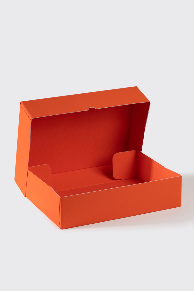 30x40x10 cm Turuncu Kargo Kutusu Kendinden Kapaklı
