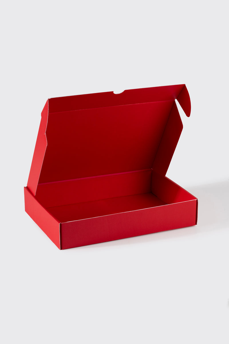 31x22x6 cm Kırmızı Kargo Kutusu Kendinden Kapaklı