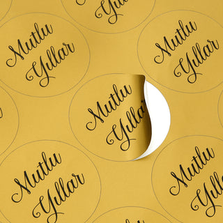 Mutlu Yıllar Sticker 100 adet