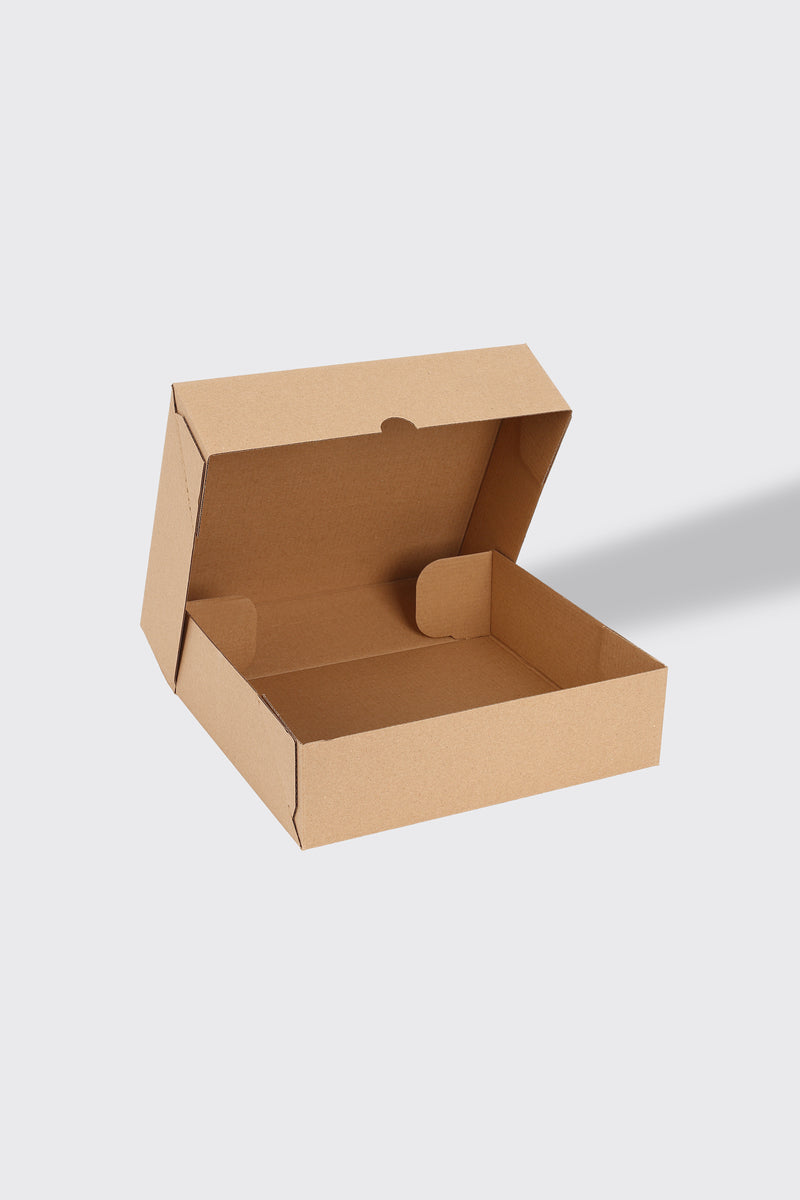 25x22x7 cm Kraft Kargo Kutusu Kendinden Kapaklı