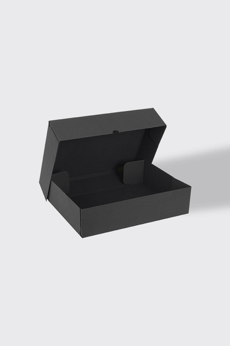 25x22x7 cm Siyah Kargo Kutusu Kendinden Kapaklı