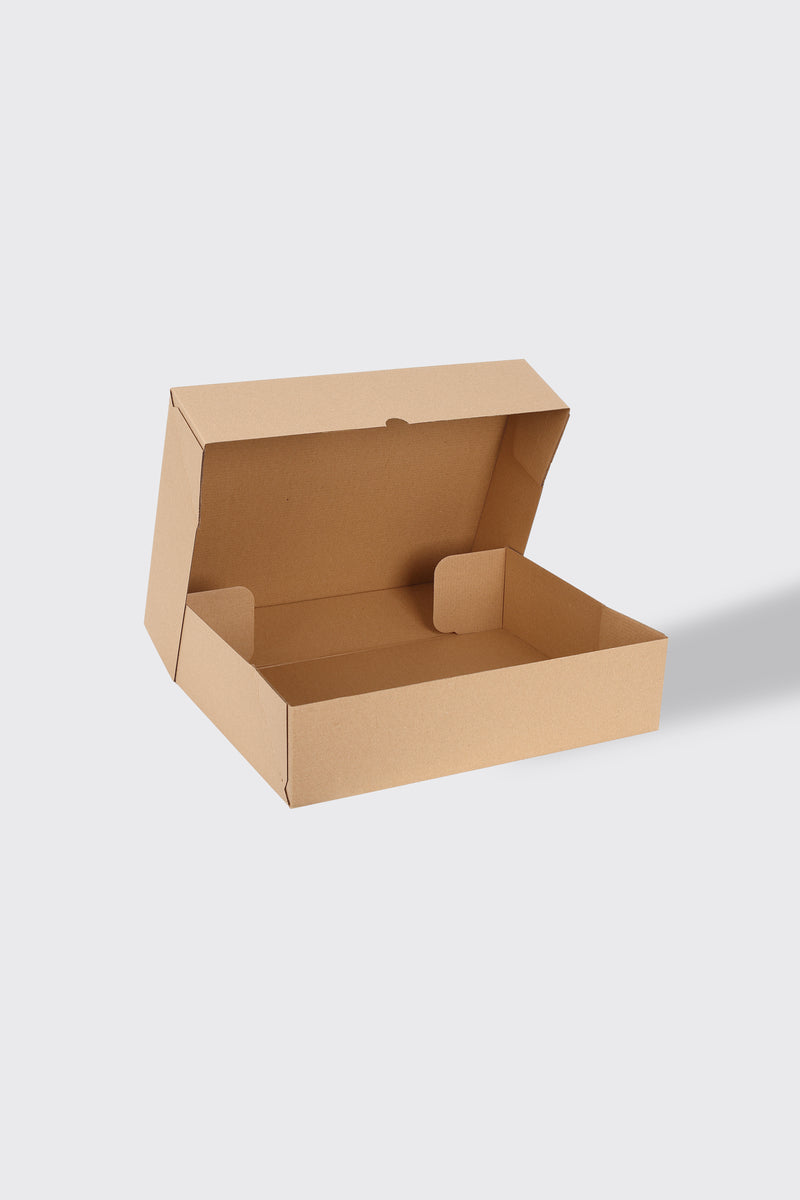 35x25x10 cm Kraft Kargo Kutusu Kendinden Kapaklı