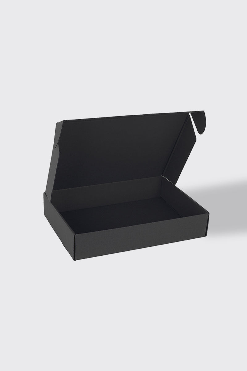 31x22x6 cm Siyah Kargo Kutusu Kendinden Kapaklı