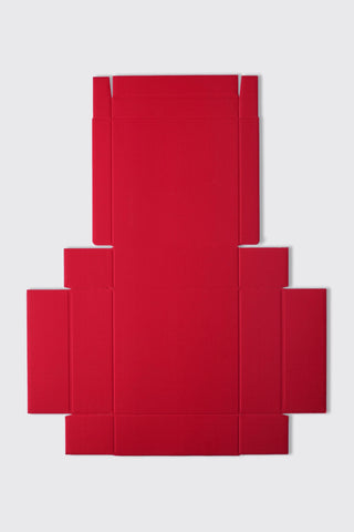 25.5x25.5x8.5 cm Kırmızı Kargo Kutusu Kendinden Kapaklı