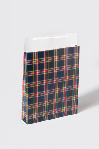 Lacivert Ekose Hediye Zarfı