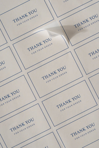 Thank You Ekru Sticker 100 adet