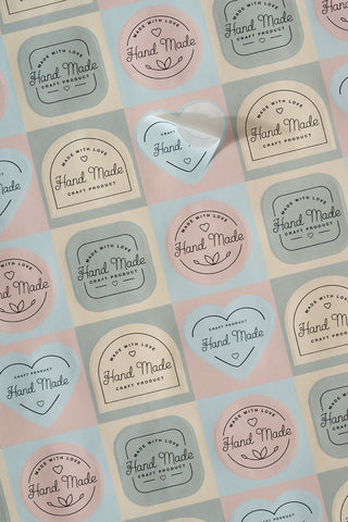 Hand Made Sticker Küçük 100 Adet