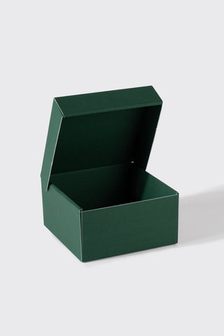 15.5x15.5x8 cm Yeşil Kargo Kutusu Kendinden Kapaklı