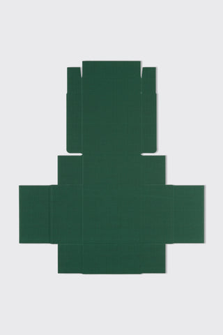 15.5x15.5x8 cm Yeşil Kargo Kutusu Kendinden Kapaklı